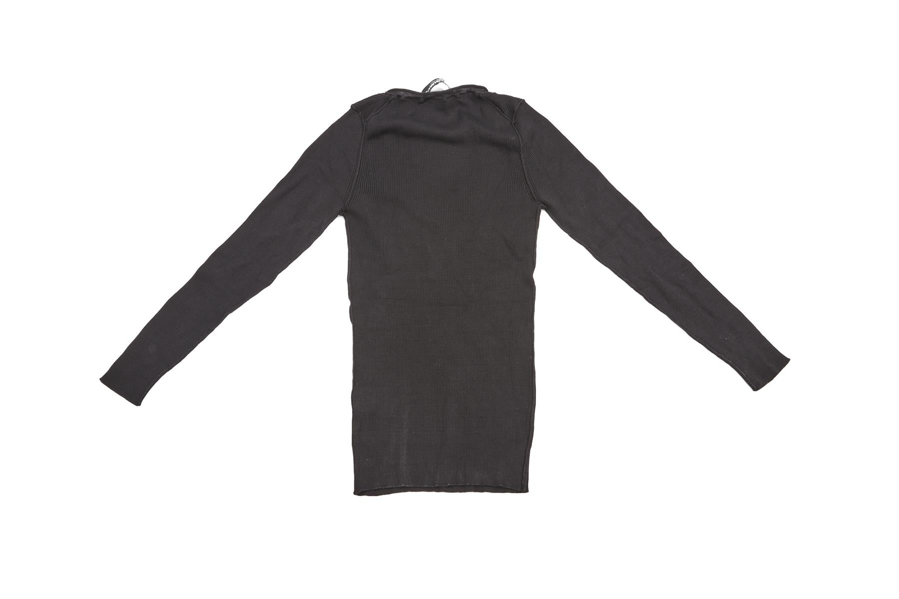 DOLCE & GABBANA BLACK SILK TOP IT 36 UK 4