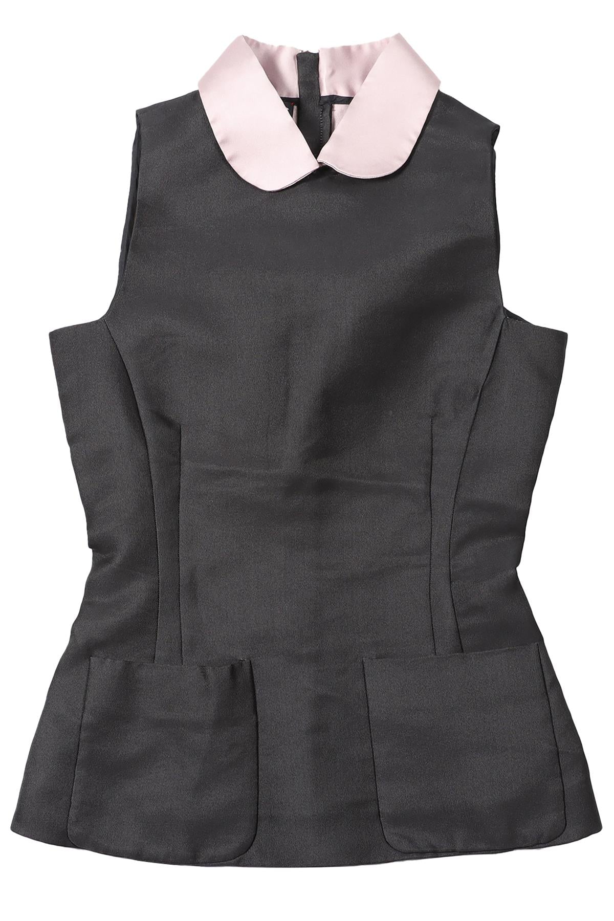 ROCHAS BLACK SILK TOP IT 38 UK 6