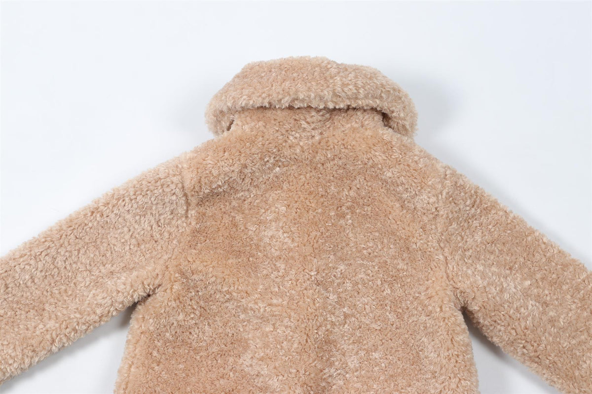 MONNALISA BEIGE KIDS GIRLS COAT 5 YEARS