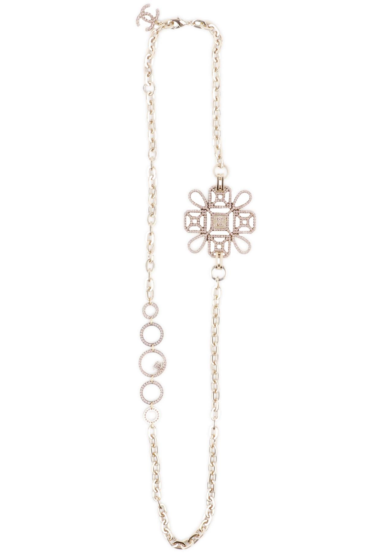 CHANEL PINK 2017 CC CHAIN NECKLACE