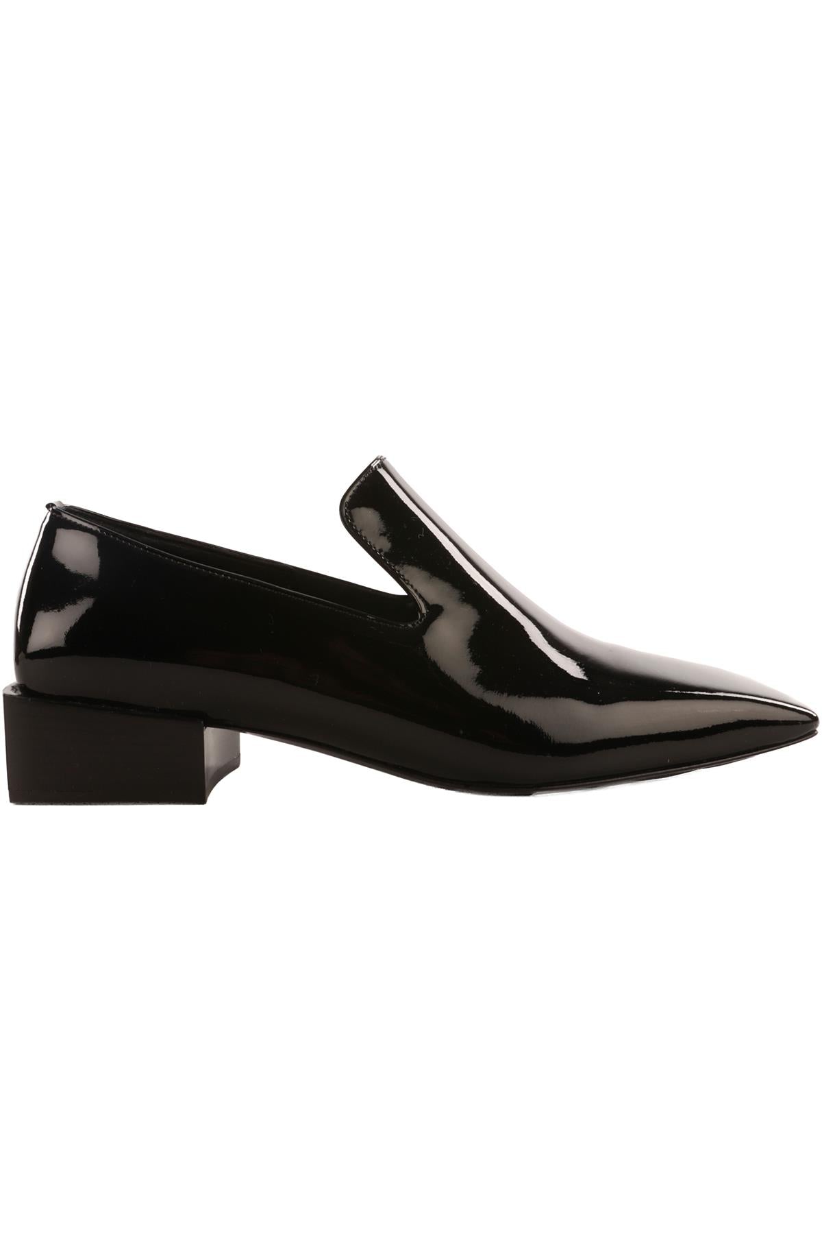 SALVATORE FERRAGAMO BLACK PATENT LEATHER LOAFERS EU 36 UK 3 US 6