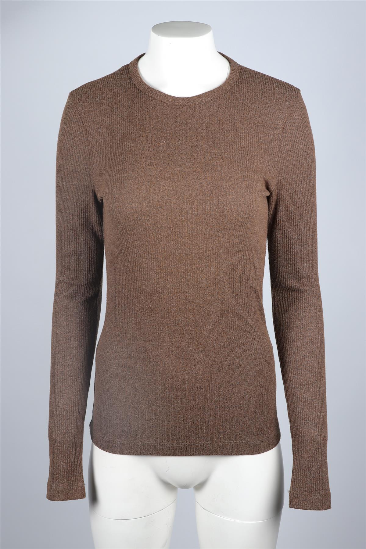 AGOLDE BROWN COTTON TOP MEDIUM