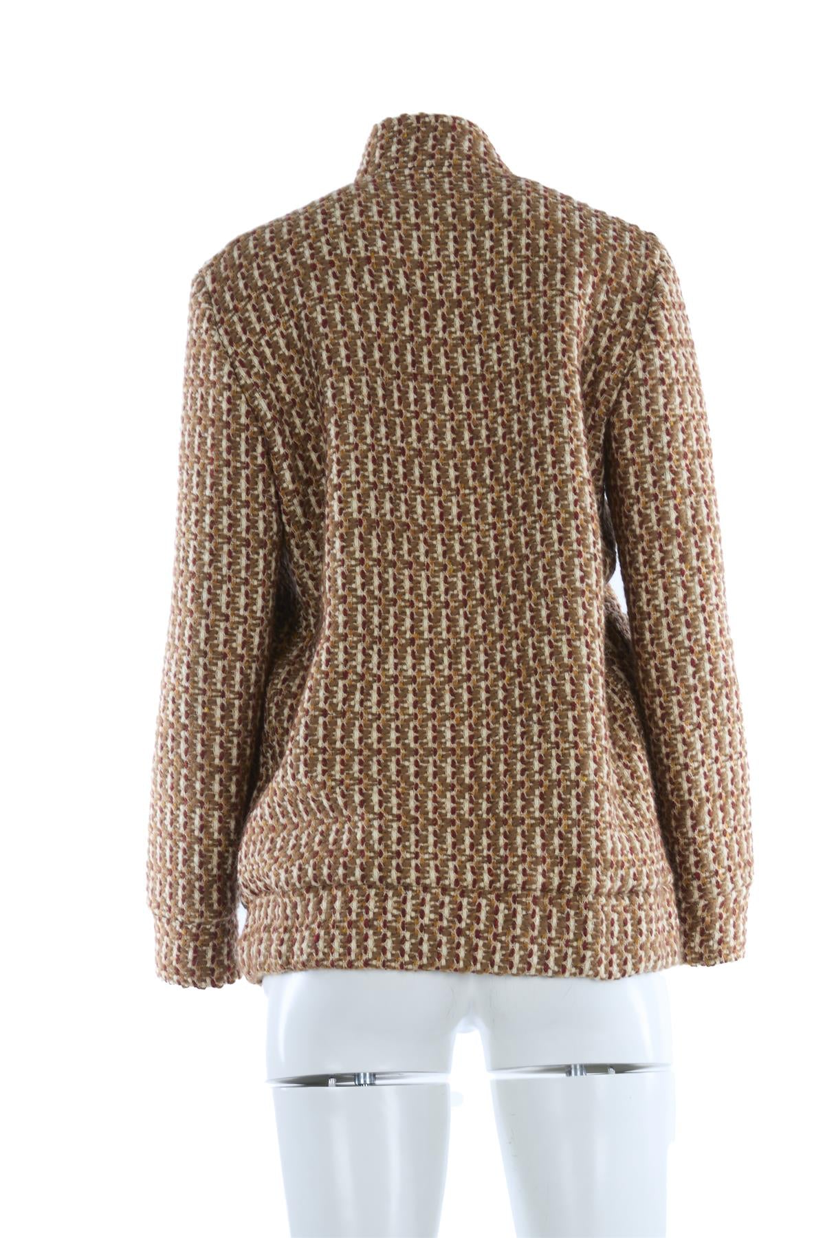 GIULIVA HERITAGE BROWN WOOL JACKET IT 40 UK 8