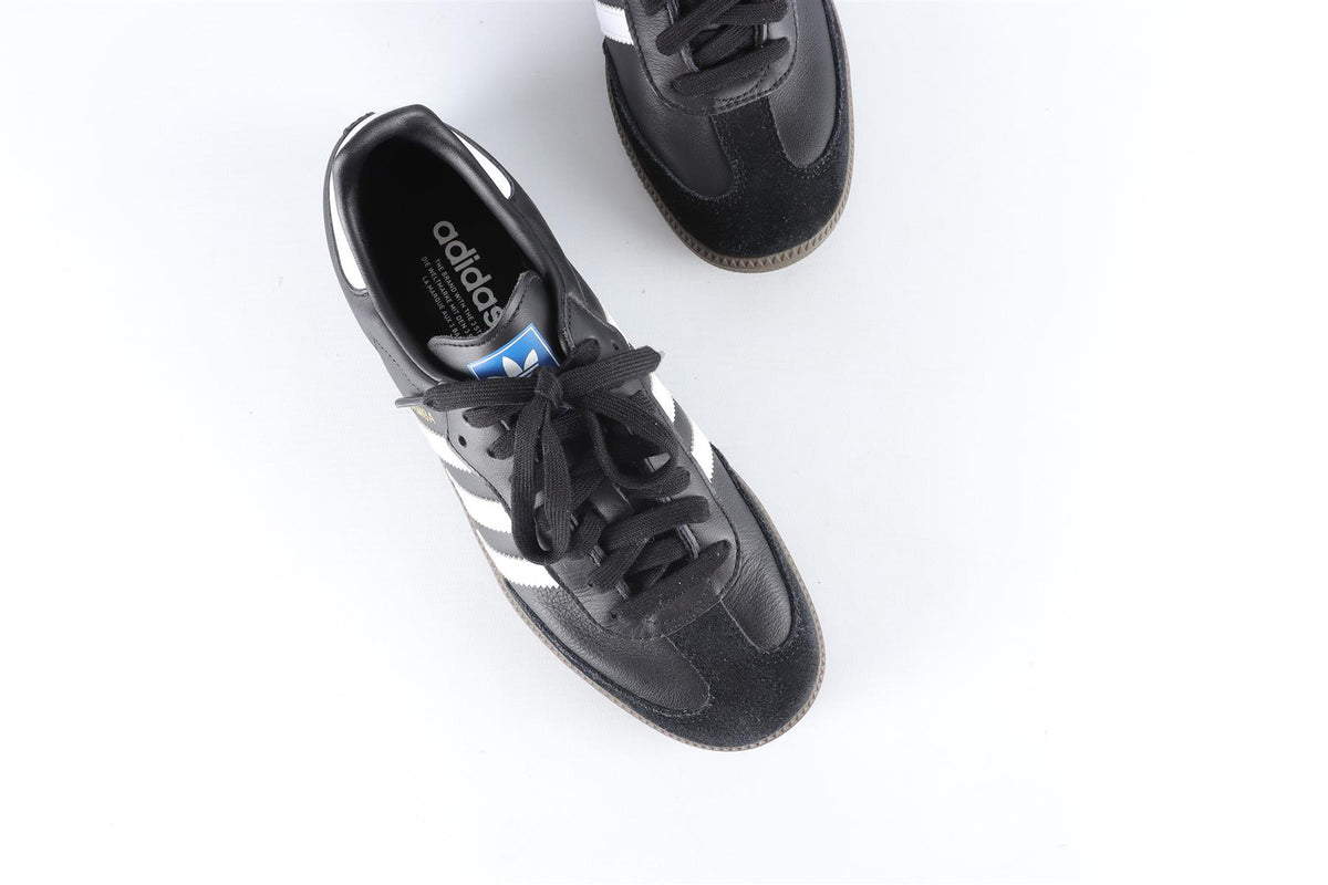 ADIDAS BLACK SAMBA CORE BLACK CLOUD WHITE SNEAKERS EU 39 1/3 UK 6 US 6.5