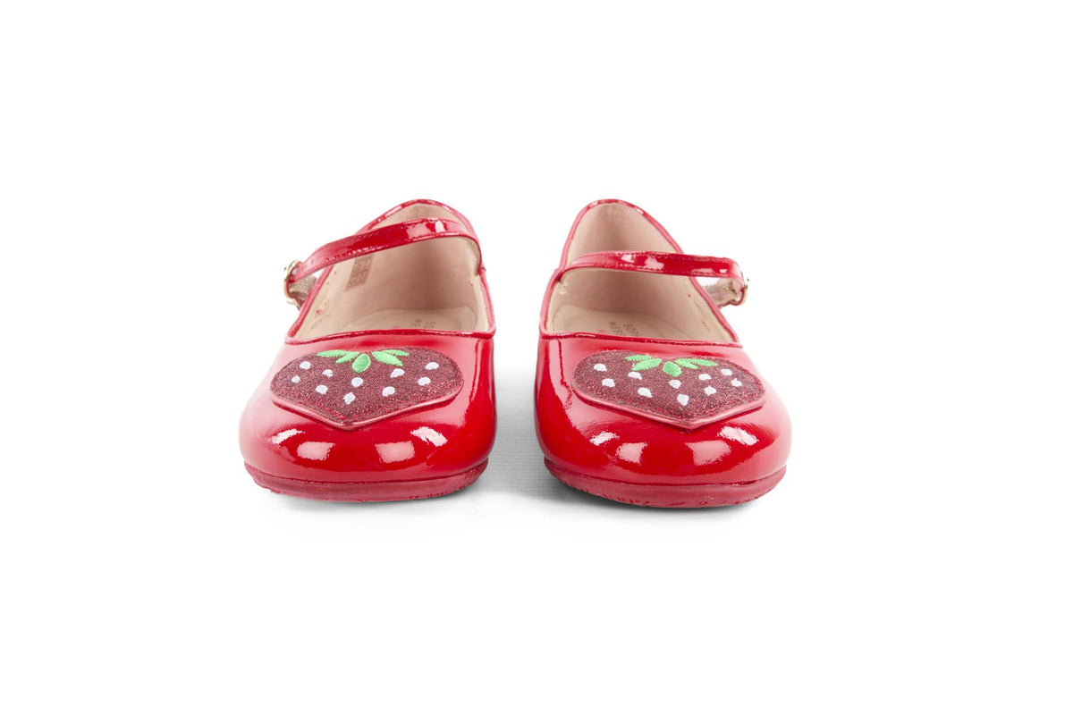 SOPHIA WEBSTER RED KIDS GIRLS BALLET FLATS EU 34 UK 2 US 3