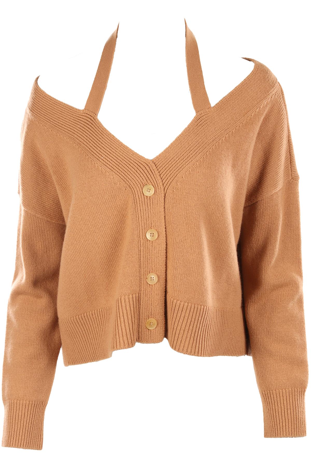 MICHAEL KORS TAN CASHMERE CARDIGAN SMALL