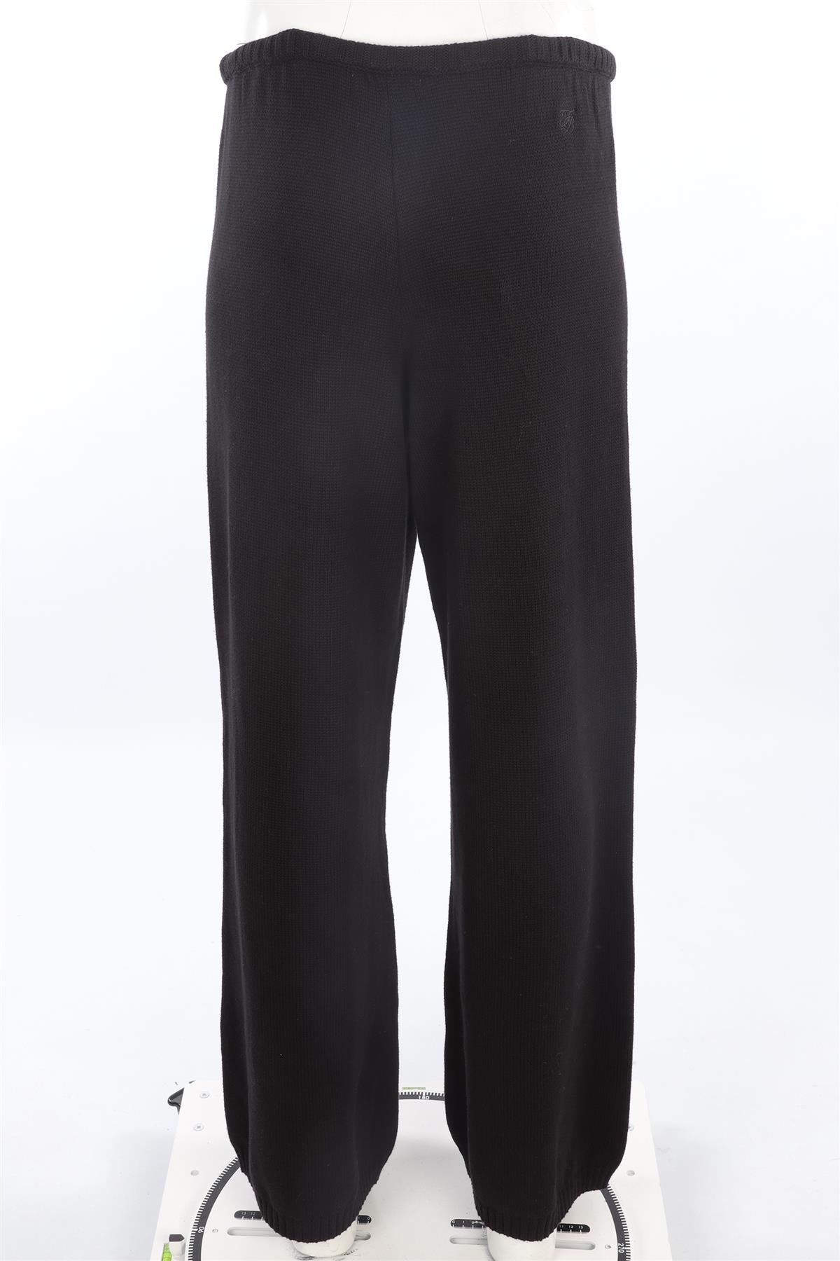 FRANKIES BIKINIS BLACK COTTON PANTS LARGE