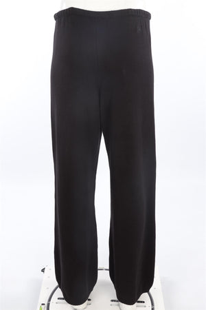 FRANKIES BIKINIS BLACK COTTON PANTS LARGE