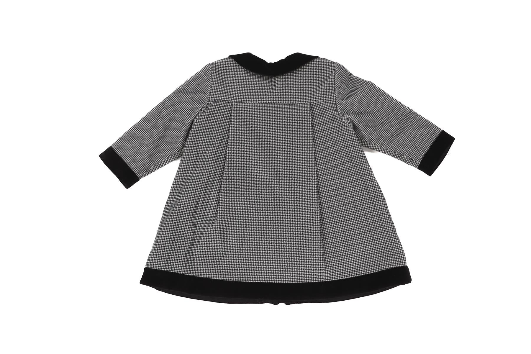 BABY DIOR BLACK BABY GIRLS COAT 18 MONTHS