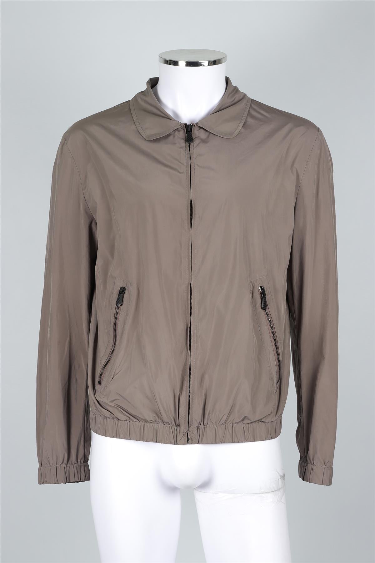 BOTTEGA VENETA GREY MEN'S SHELL JACKET IT 50 UK/US 40