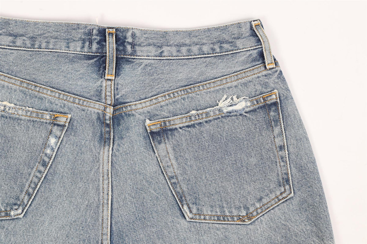 AGOLDE HIGH RISE DENIM SHORTS W27 UK 8-10