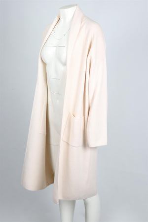 SABLYN CREAM CASHMERE AND WOOL BLEND CARDIGAN MEDIUM