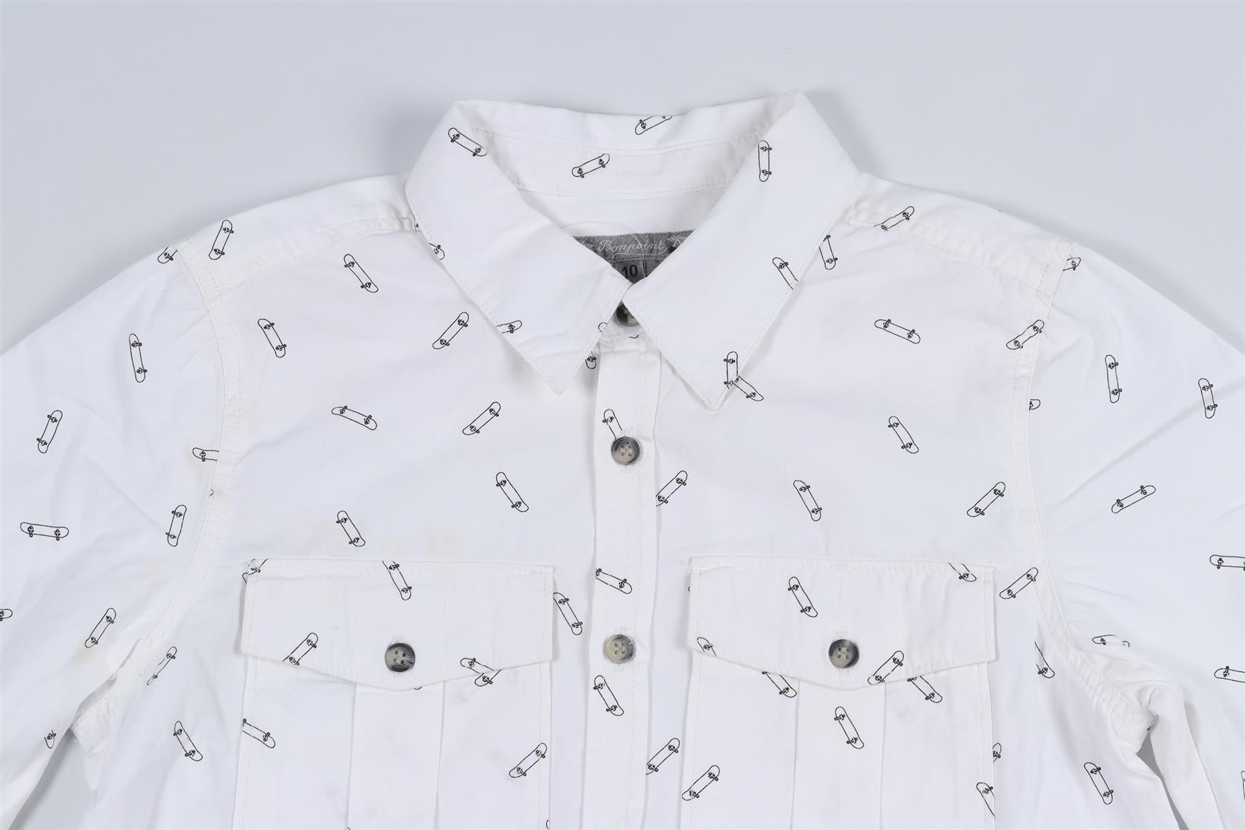 BONPOINT WHITE KIDS BOYS SHIRT 10 YEARS