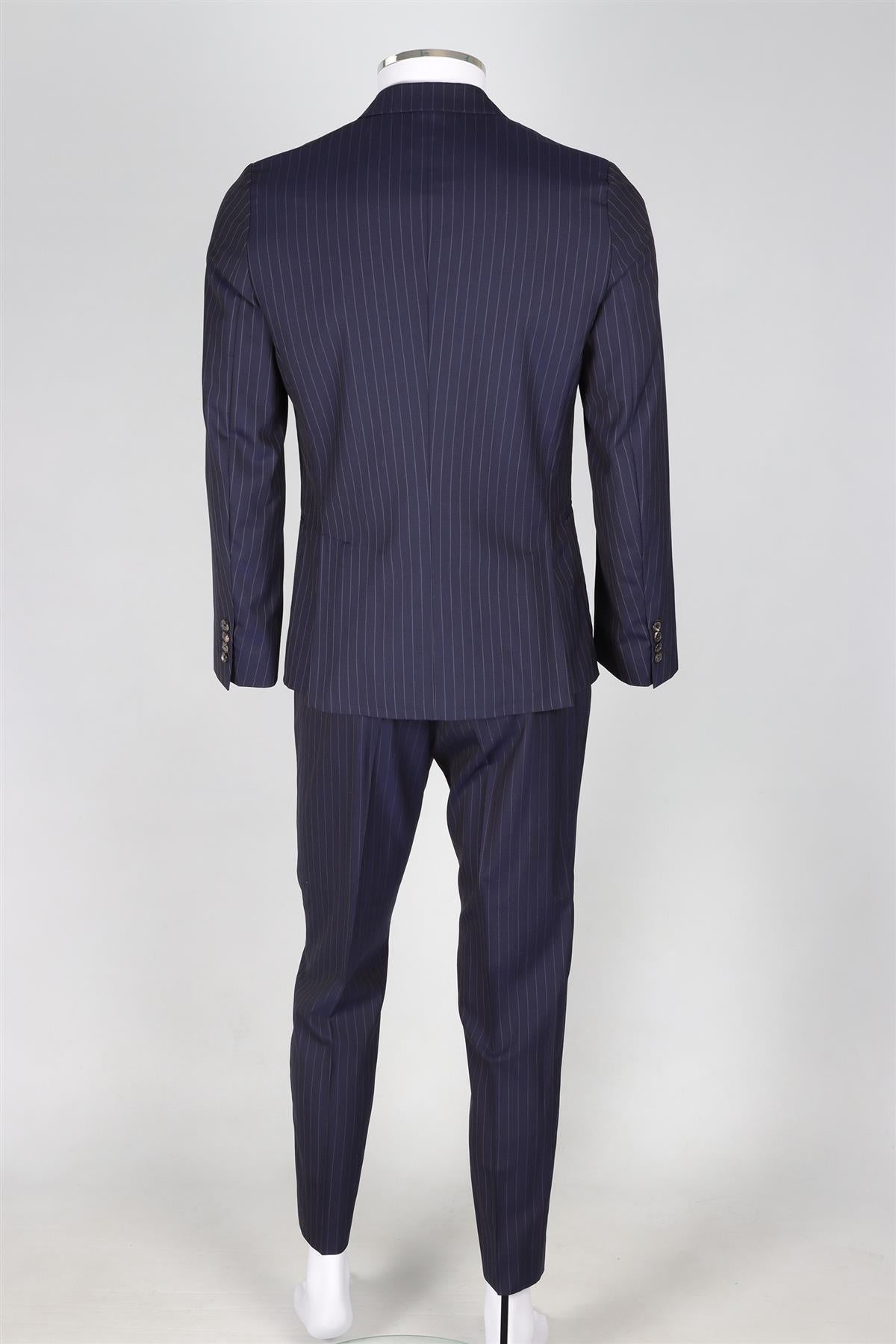 PAUL SMITH NAVY MEN'S WOOL TWO PIECE SUIT UK/US CHEST 36/W32