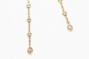 JACQUIE AICHE 14K YELLOW GOLD AND DIAMOND CHAIN NECKLACE