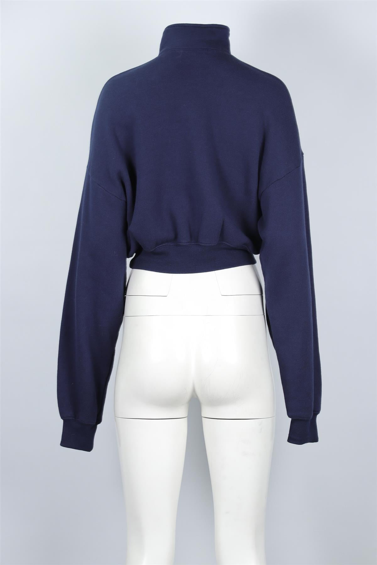 ETERNE NAVY COTTON SWEATSHIRT SMALL