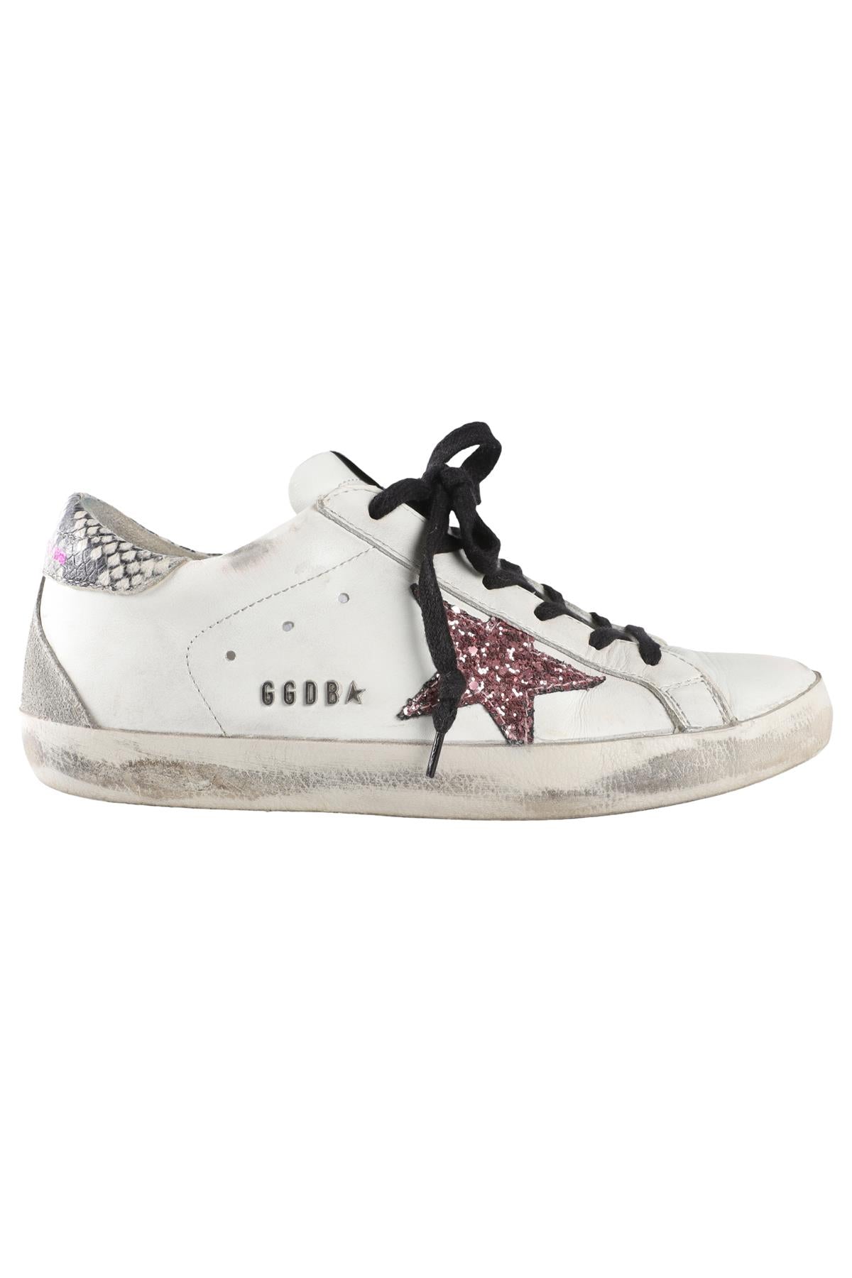 GOLDEN GOOSE DELUXE BRAND WHITE SUPERSTAR LEATHER SNEAKERS EU 38 UK 5 US 8