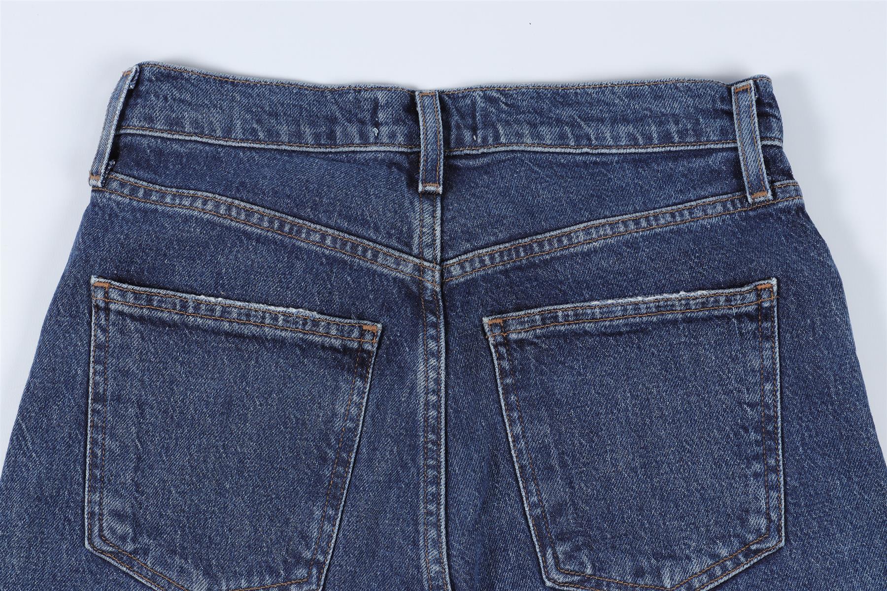 AGOLDE NAVY HIGH RISE STRAIGHT LEG JEANS W24 UK 6