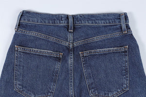 AGOLDE NAVY HIGH RISE STRAIGHT LEG JEANS W24 UK 6