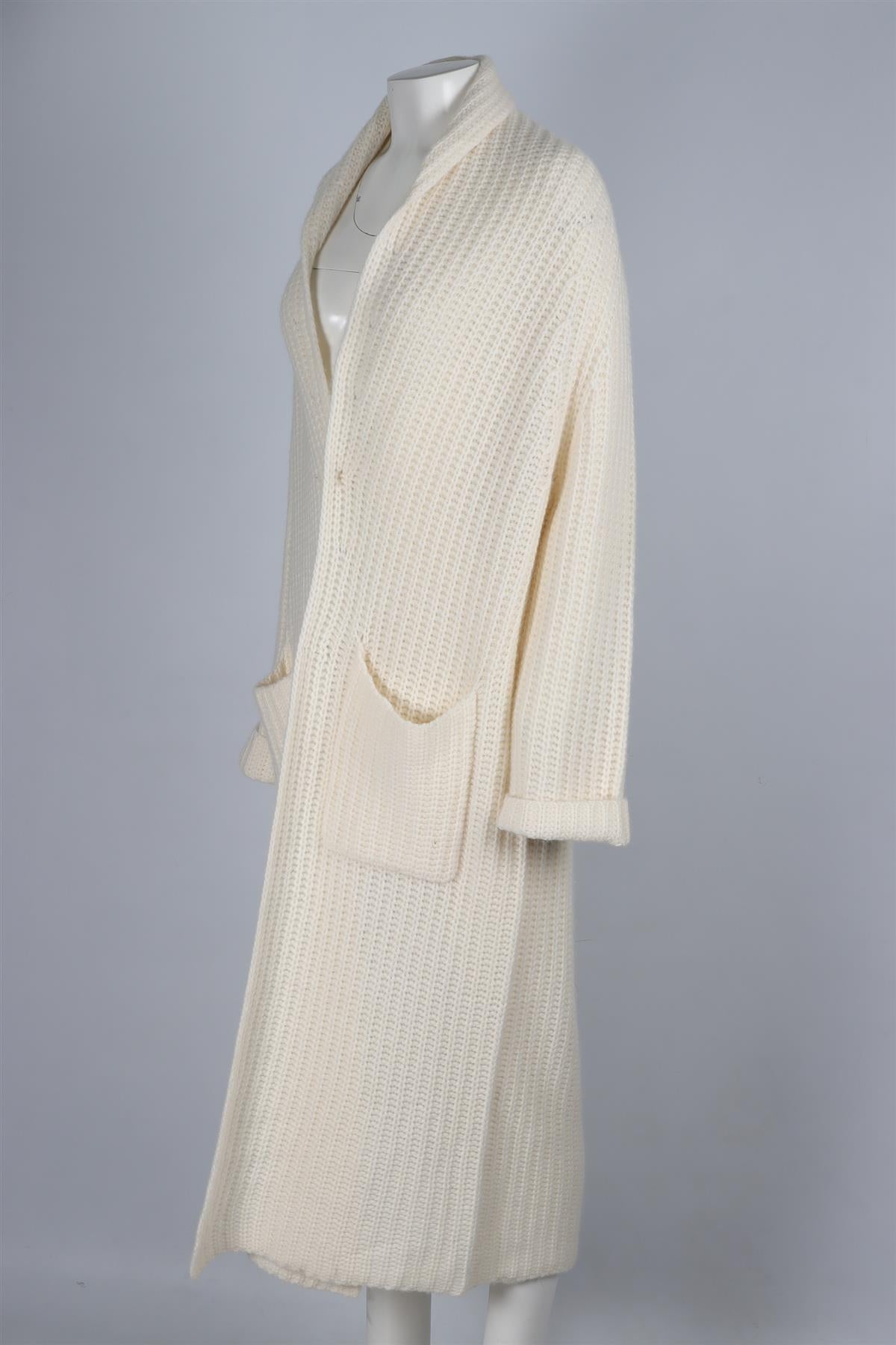 SABLYN CREAM CASHMERE CARDIGAN SMALL