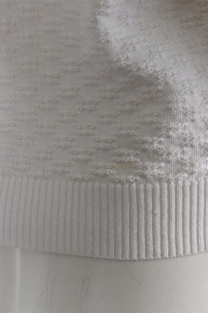 CHANEL IVORY 2014 COTTON TOP FR 34 UK 6