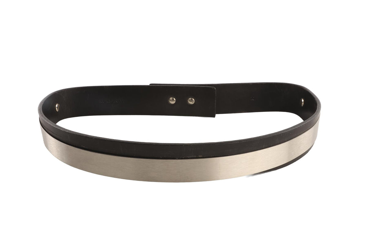 ROKSANDA BLACK LEATHER WAIST BELT UK 10