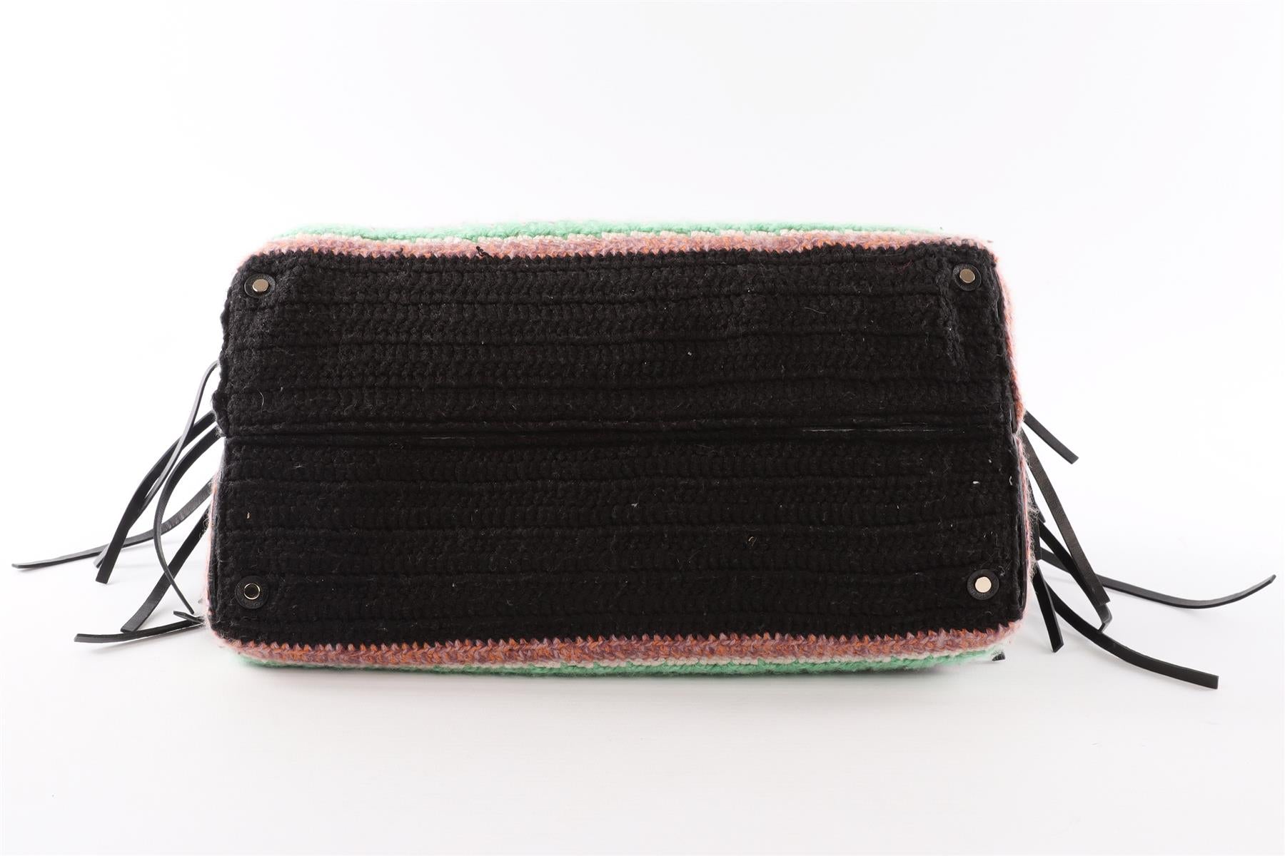CHLOÉ MULTI PENELOPE SMALL KNIT SHOULDER BAG