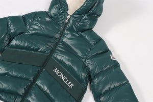 MONCLER GREEN KIDS GIRLS PADDED JACKET 3 YEARS