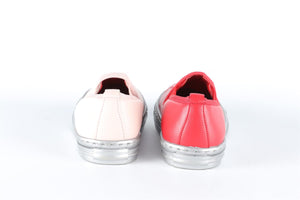 STELLA MCCARTNEY KIDS RED AND PINK TRAINERS EU 24 UK 7 US 8