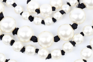 CHANEL IVORY 2016 CC PEARL NECKLACE