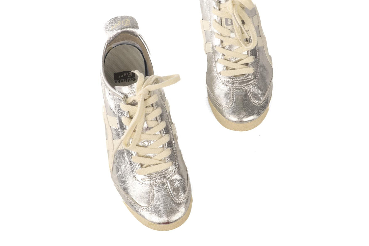 ONITSUKA TIGER SILVER MEXICO 66 SILVER OFF WHITE SNEAKERS EU 38 UK 4.5 US 5.5