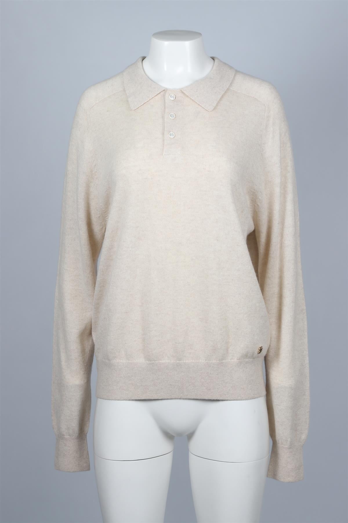 ÉTERNE CREAM CASHMERE SWEATER XSMALL-SMALL