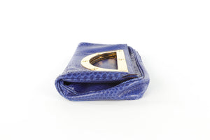TOM FORD BLUE PYTHON CLUTCH