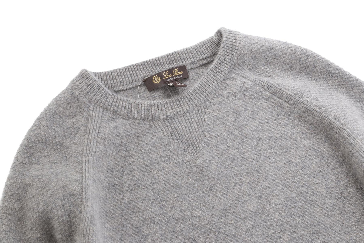 LORO PIANA GREY KIDS BOYS SWEATER 10 YEARS