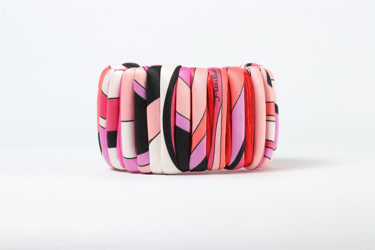 EMILIO PUCCI PINK SILK BANGLE