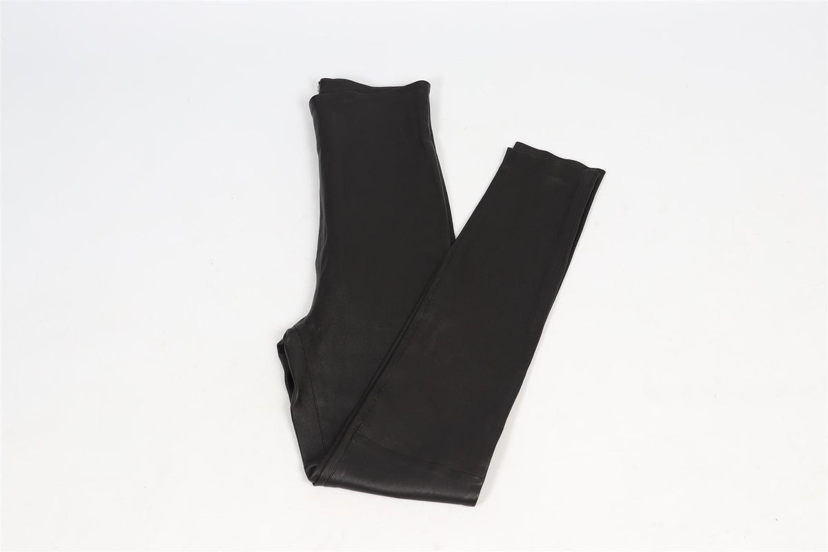 SABLYN BLACK LEATHER LEGGINGS LARGE
