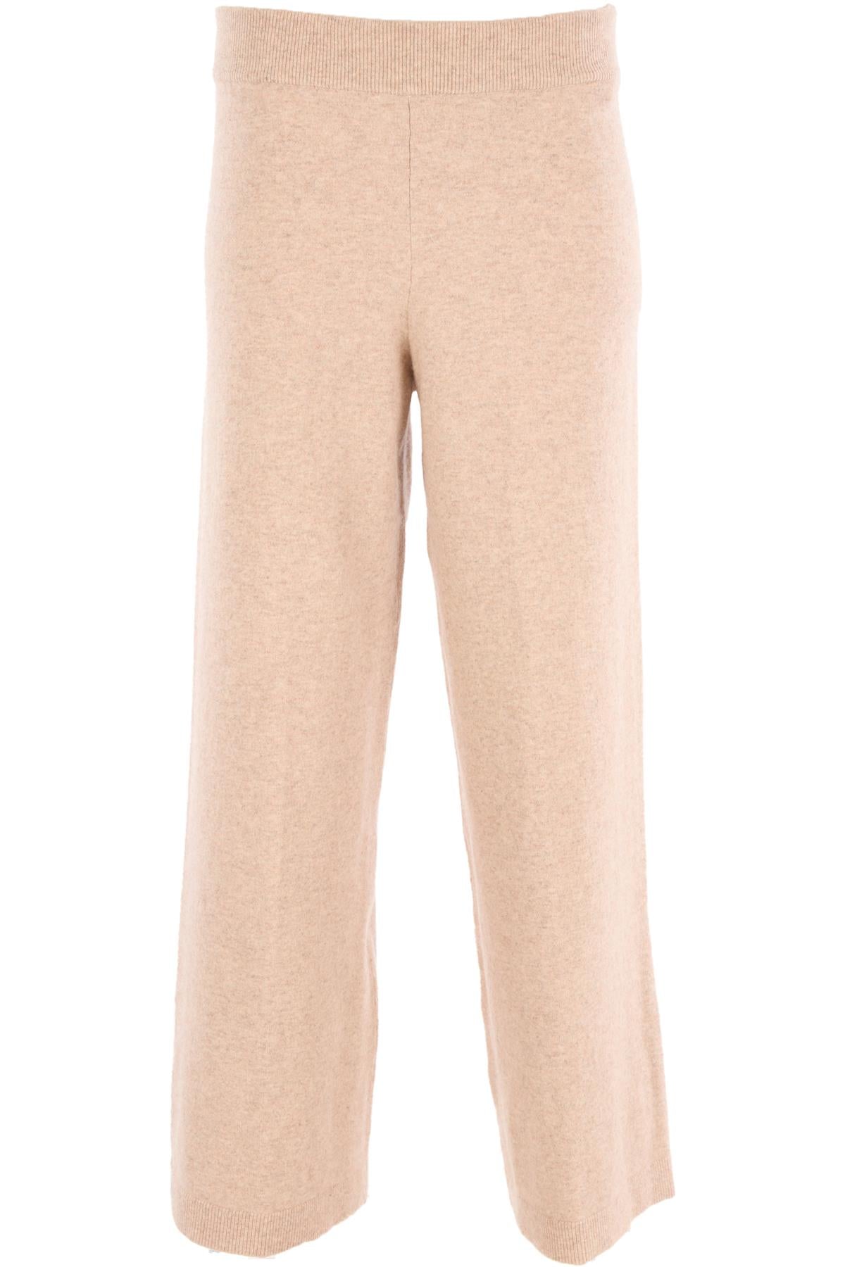 VERONICA BEIGE CASHMERE PANTS MEDIUM