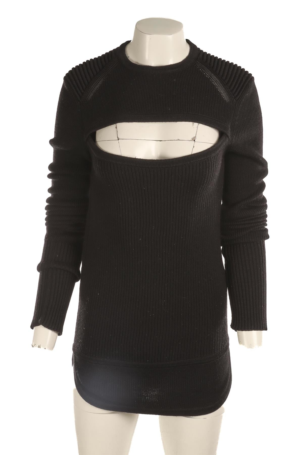 ISABEL MARANT BLACK WOOL MINI DRESS FR 38 UK 10