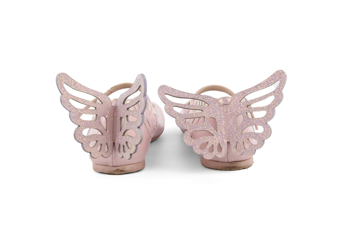SOPHIA WEBSTER PINK KIDS GIRLS BALLET FLATS EU 36 UK 3.5 US 4.5