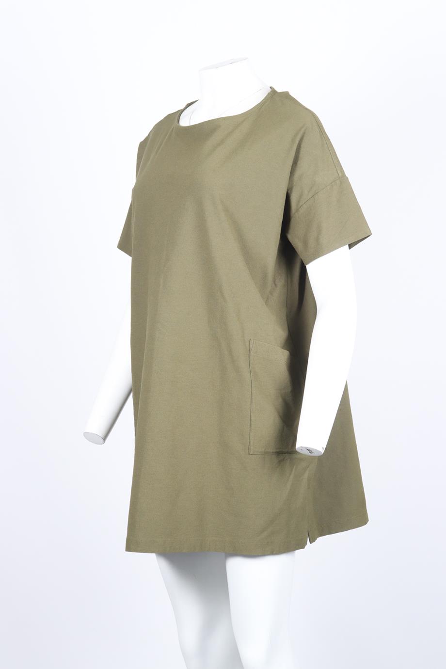 EILEEN FISHER KNIT MIDI DRESS LARGE