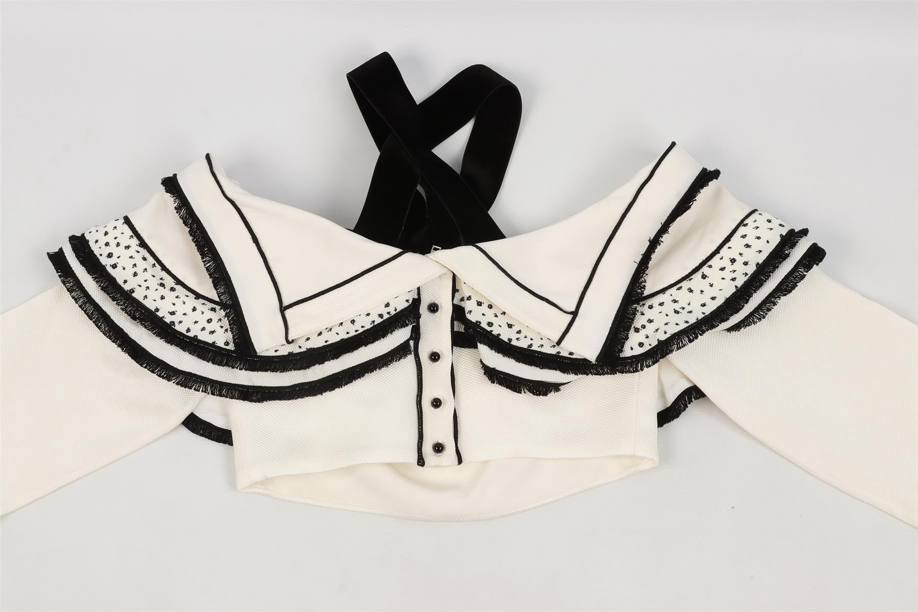 PROENZA SCHOULER WHITE WOVEN TOP US 2 UK 6