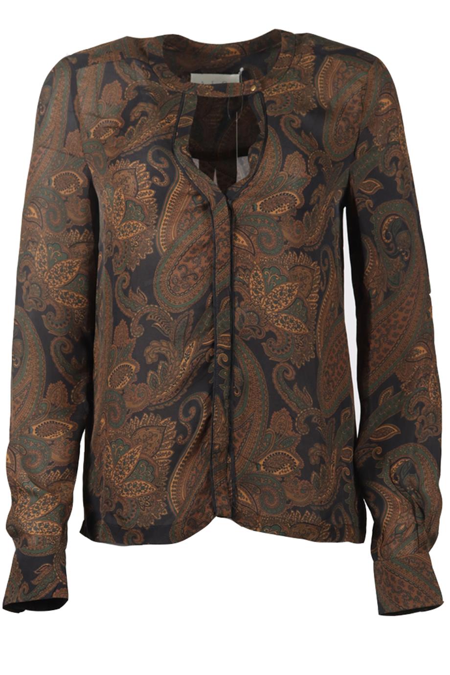 A.L.C. PRINTED SILK TOP SMALL