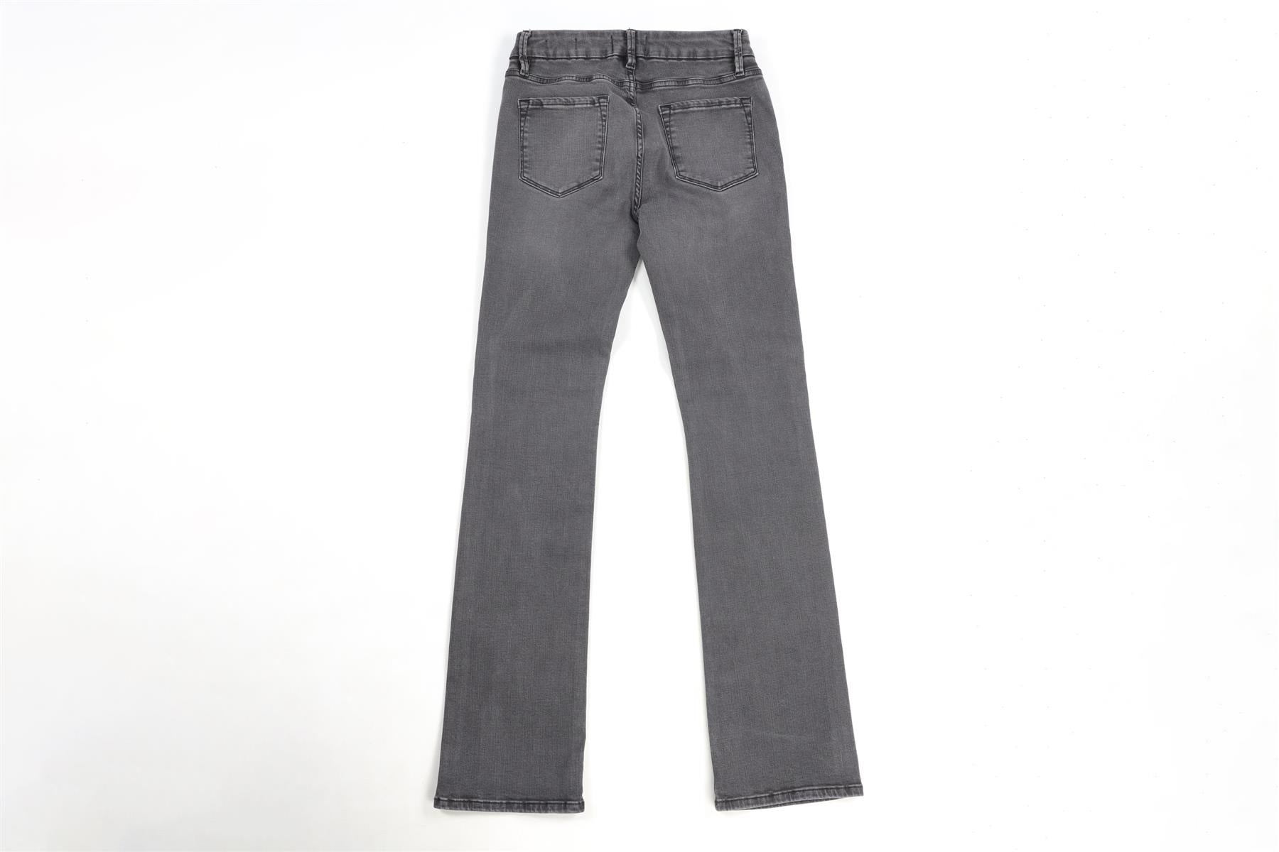 FRAME GREY HIGH RISE STRAIGHT LEG JEANS W28 UK 10