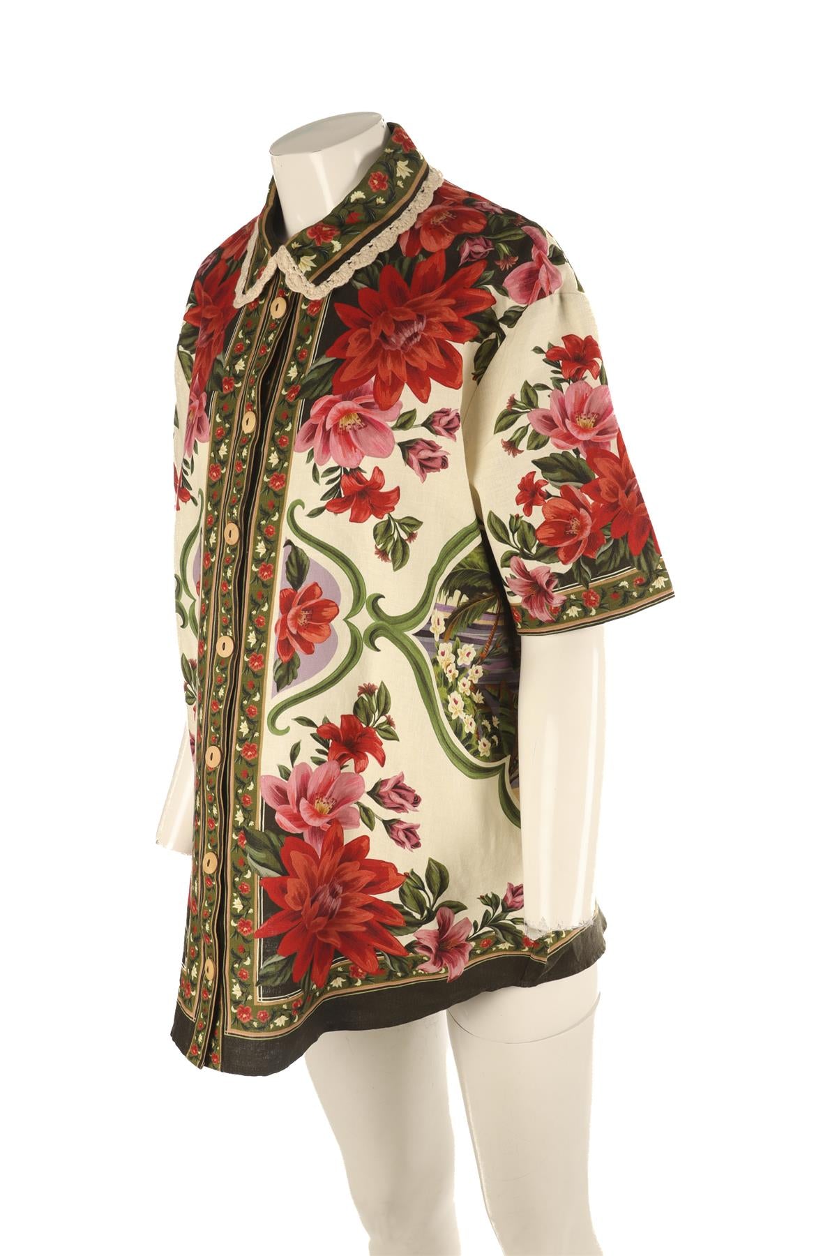 FARM RIO MULTI LINEN SHIRT LARGE