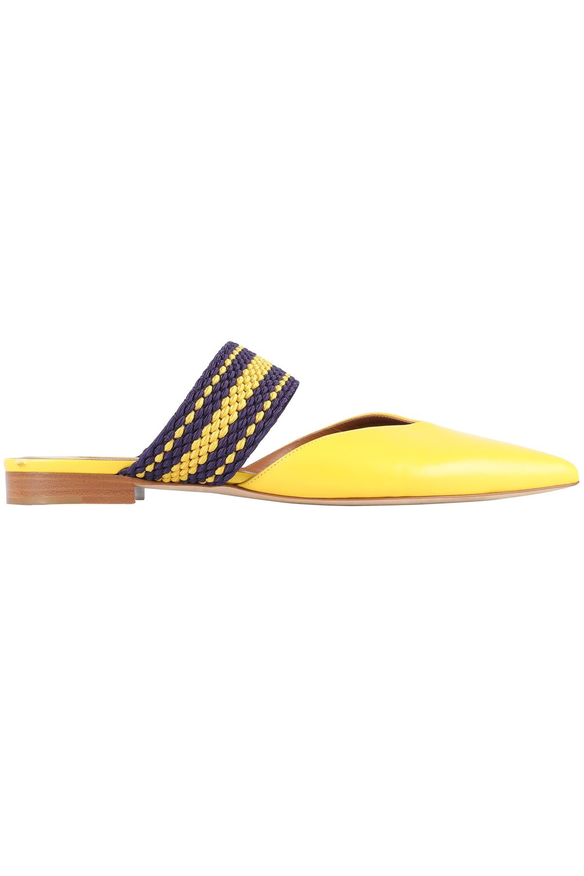 MALONE SOULIERS + ROKSANDA YELLOW LEATHER MULES EU 39 UK 6 US 9