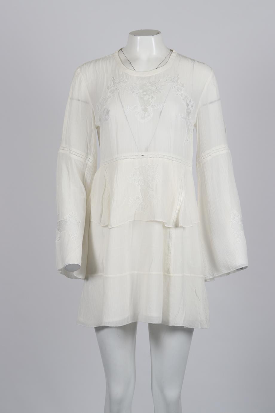 IRO SILK BLEND MINI DRESS FR 36 UK 8