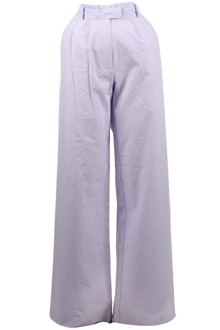 BONDI BORN COTTON WIDE LEG PANTS XSMALL