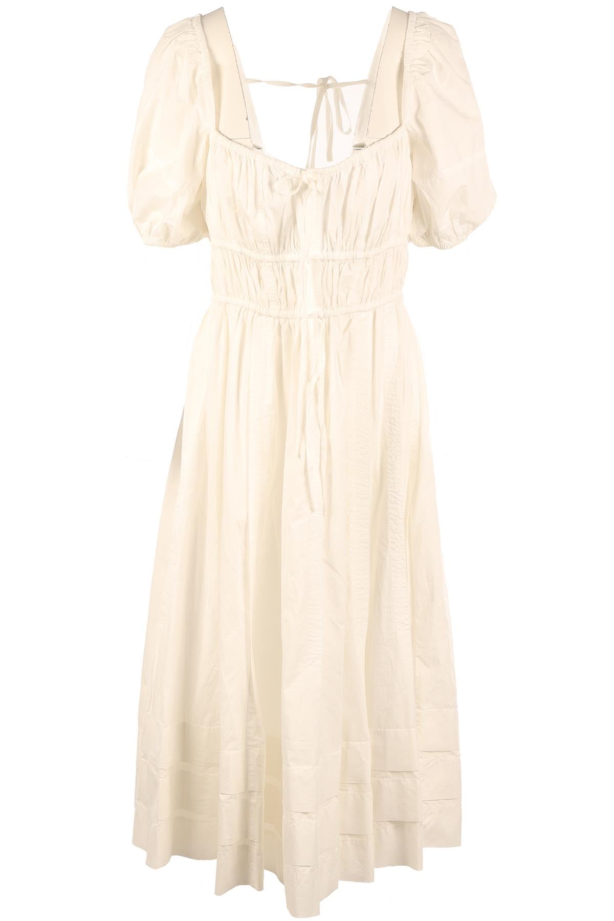 ULLA JOHNSON WHITE COTTON MAXI DRESS US 8 UK 12