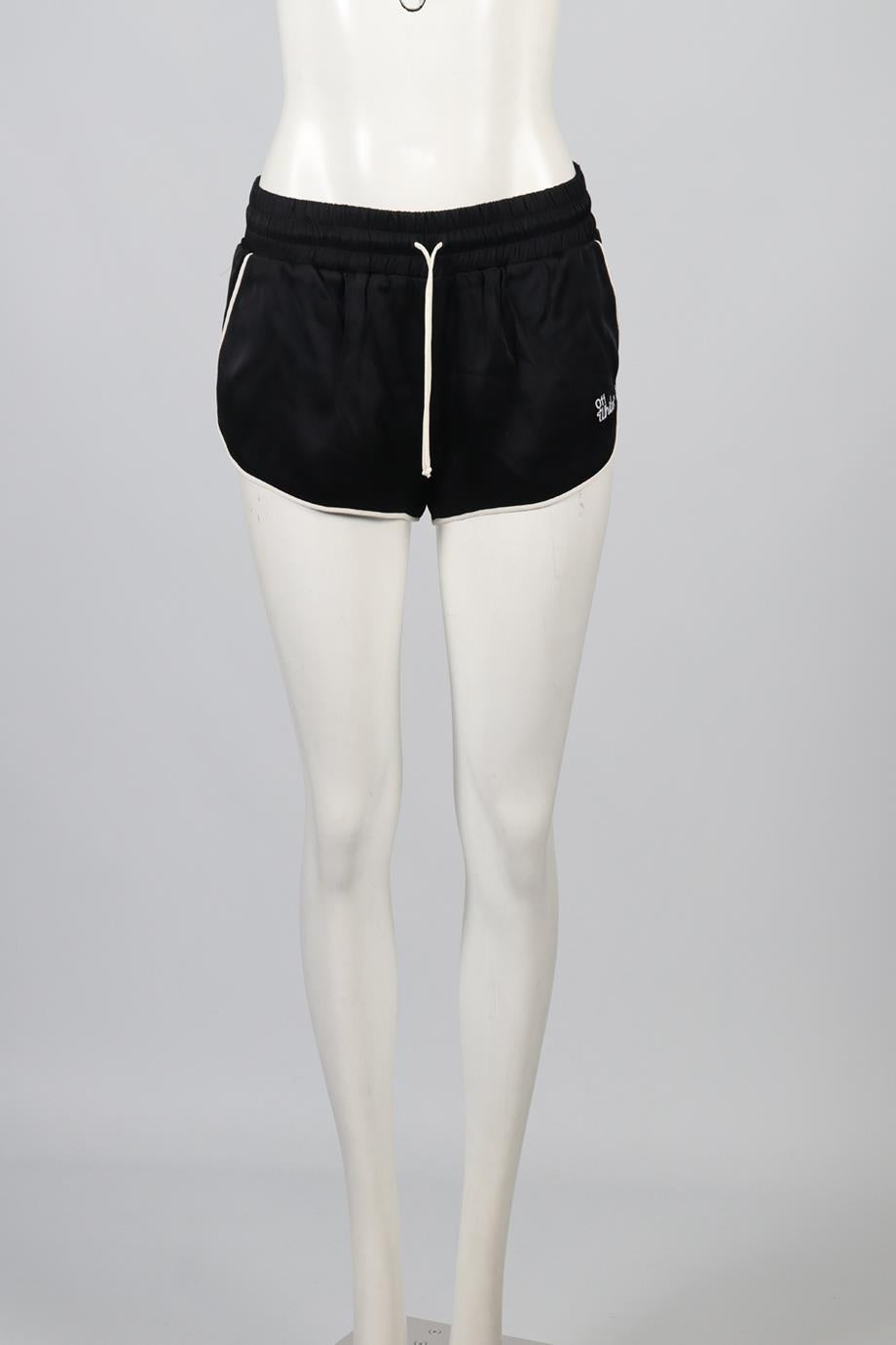 OFF-WHITE C/O VIRGIL ABLOH SATIN SHORTS XSMALL