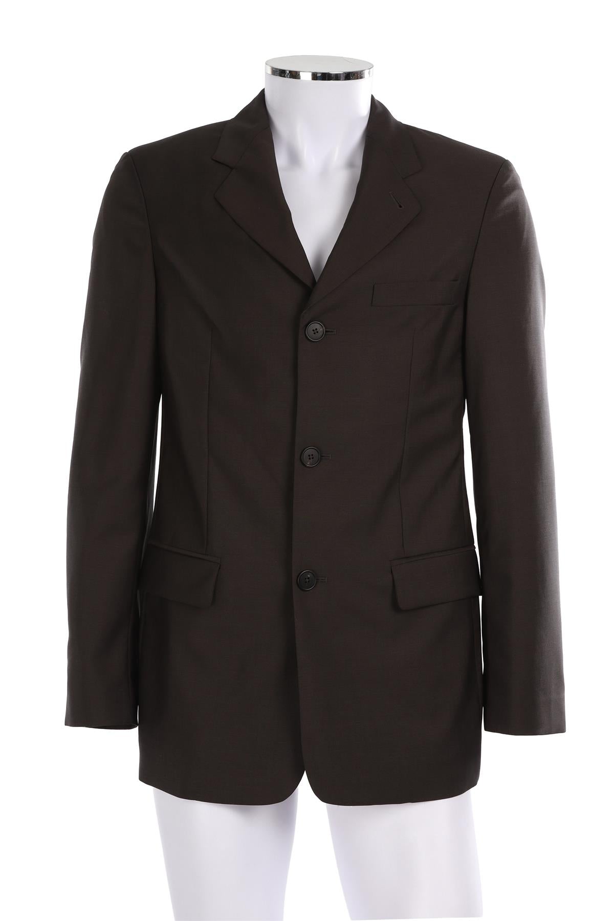 THE ROW BROWN WOOL BLAZER UK/US 38